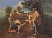 Nicolas Poussin The Shepherds of Arcadia (mk05) oil painting on canvas